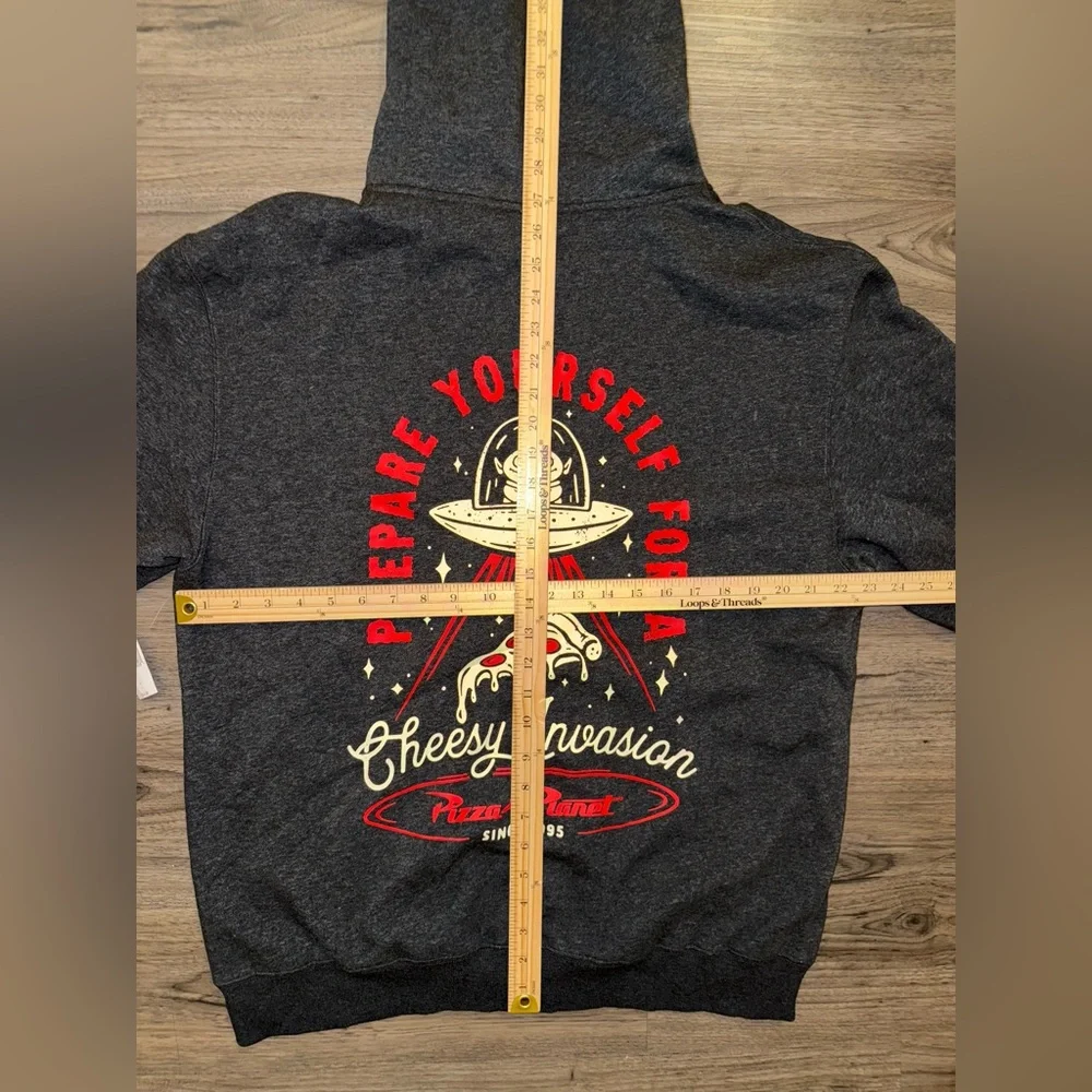 NWT 2024 Disney Parks Toy Story Pizza Planet Hoodie Jacket L New - Picture 6 of 6